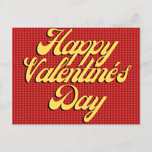 Retro Style Platonic Valentine Postkarte