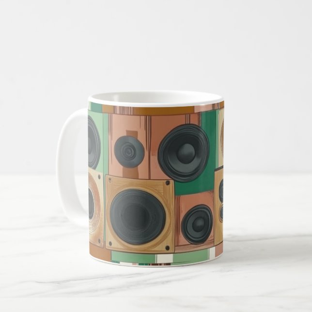 Retro-style portable radio cassette players kaffeetasse (Vorderseite Links)