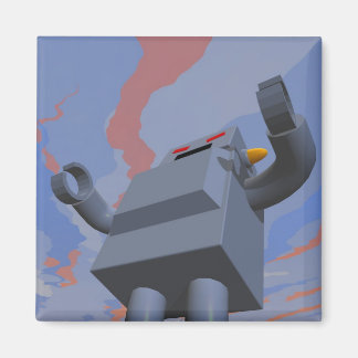 Retro Style Robot 2 Magnet
