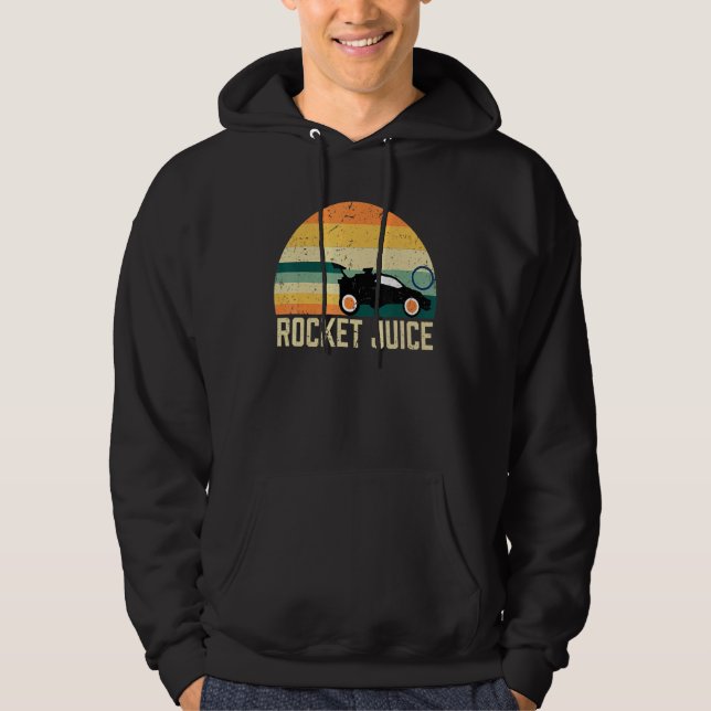 Retro Style Rocket Rc Soccer Car League Gamer Hoodie (Vorderseite)