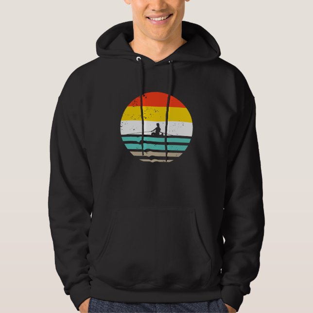 Retro Style Rowing Funny Rower Bootteam Geschenk i Hoodie (Vorderseite)