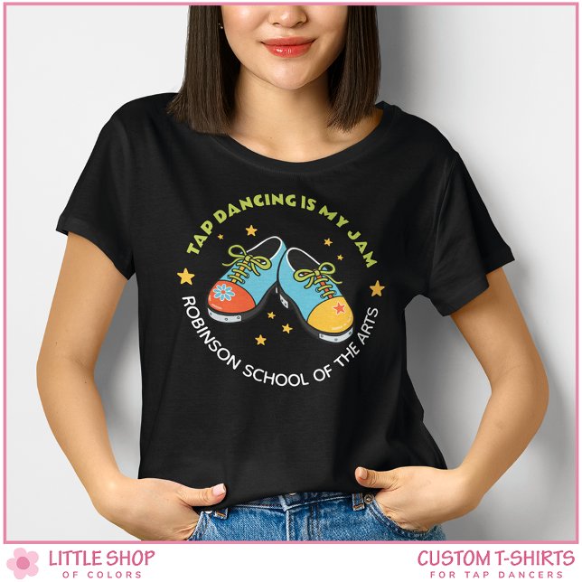 Retro Style Tap Dancing is My Jam Customizable Tri-Blend Shirt (Von Creator hochgeladen)
