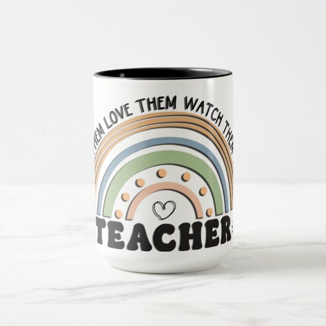 Retro Style Teacher Tasse (Zentrum)