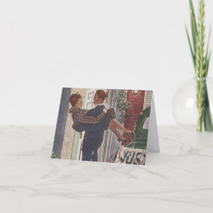 Retro Style Thank You Cartes Mariage Newlyweds TY