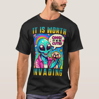 Retro Style Trendy Ufo Shirt Retro Alien Friends G
