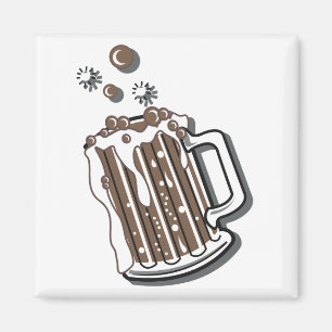 Retro-Style-Wurzelbier-Grafik Magnet