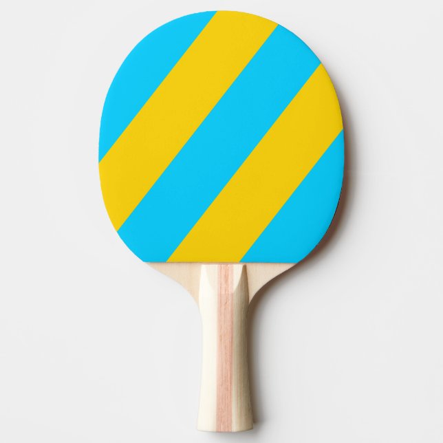 Retro Summer Beach Bold Streifen Tischtennis Schläger (Vorderseite)