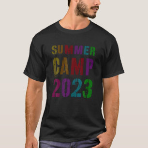 Retro SUMMER CAMP 2023 Friends Mates Sign Autograp T-Shirt
