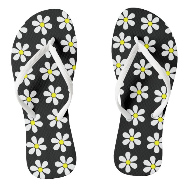Retro Summer Daisy Flip Flops Sandals (Fußbett)