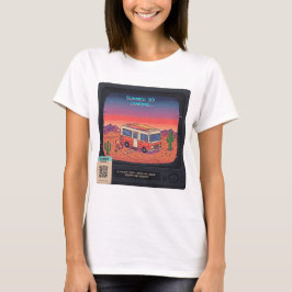 Retro Summer Error 404 T - Shirt | Glitch Art