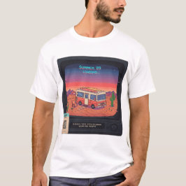 Retro Summer Error 404 T - Shirt | Glitch Art