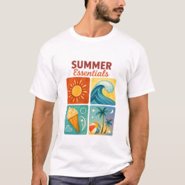 Retro Summer Essentials Grafik-T-Shirt T-Shirt