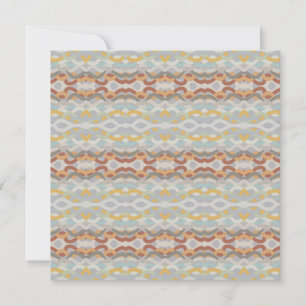 Retro Summer Geometric Color Block Design Karte