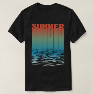 Retro Summer Text Effect T-Shirt