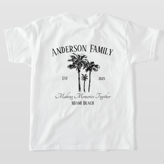 Retro Summer Vacation vibe family matching T-Shirt (AblageHinten)