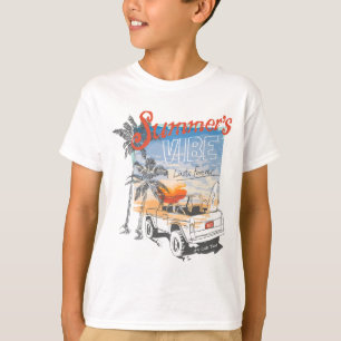 Retro Summer Vibes Surf - California Sunset Beach T-Shirt
