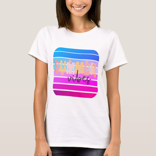 Retro Summer Vibes T-Shirt (Vorderseite)