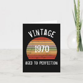 Retro Sun Birthday Card Vintag bis perfekt