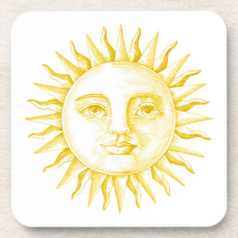 Retro Sun Getränkeuntersetzer