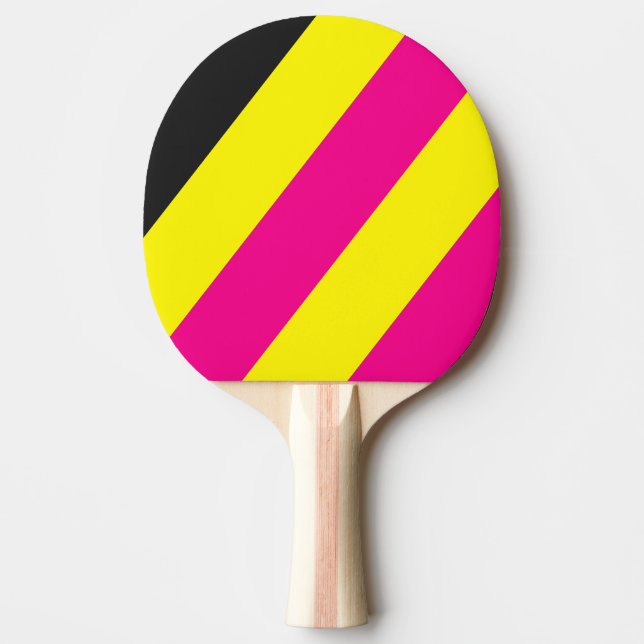 Retro Sun Glow Bold Stripes Tischtennis Schläger (Vorderseite)