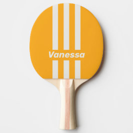 Retro Sun Kissed Three Pin Stripes with Name Tischtennis Schläger