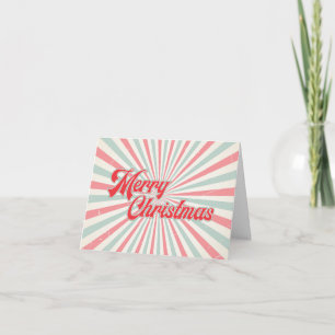 Retro Sunburst Frohe Weihnachten