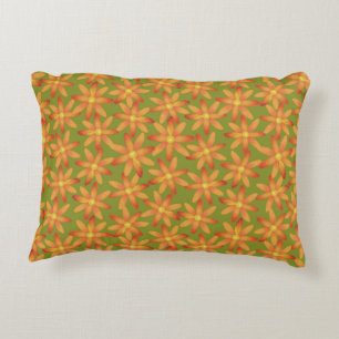 Retro Sunburst Gänseblümchen-Blumenmuster in Golde Dekokissen