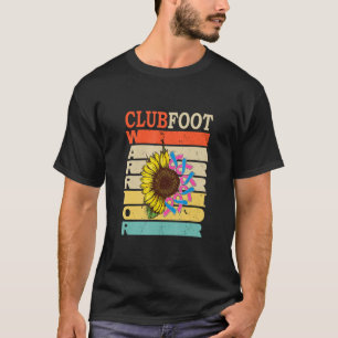 Retro Sunflower Warrior Ribbons Vintag CLUBFOOT T-Shirt