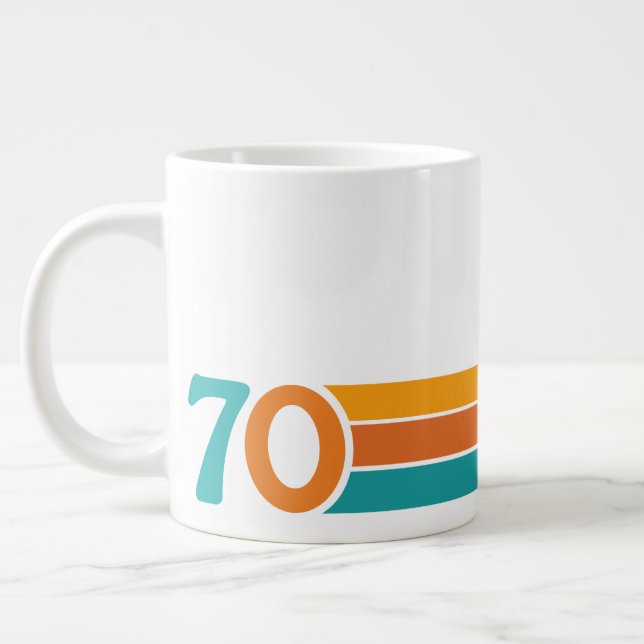 Retro Sunset 70 Jumbo-Tasse (Links)