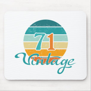 Retro Sunset 71 Vintag gestört Mousepad