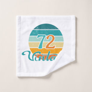 Retro Sunset 72 Vintag gestört Badhandtuch Set