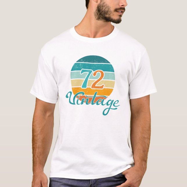 Retro Sunset 72 Vintag gestört T-Shirt (Vorderseite)