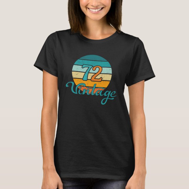 Retro Sunset 72 Vintag gestört T-Shirt (Vorderseite)