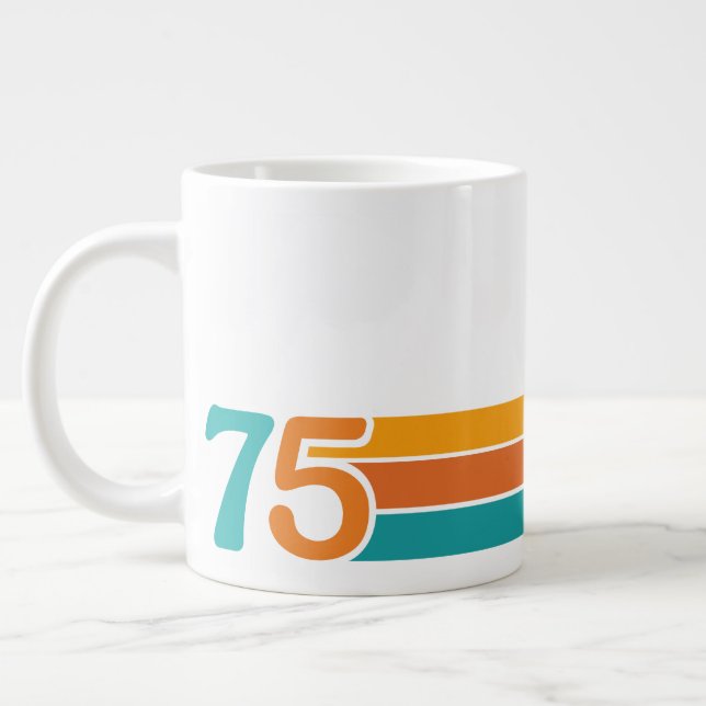Retro Sunset 75 Jumbo-Tasse (Links)