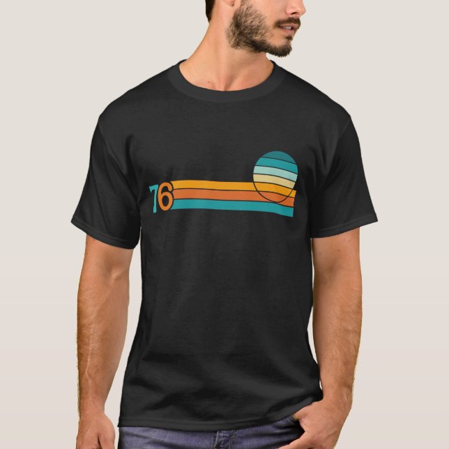 Retro Sunset 76 T-Shirt (Vorderseite)