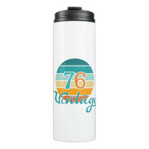 Retro Sunset 76 Vintag gestört Thermosbecher