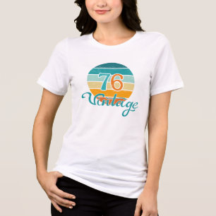 Retro Sunset 76 Vintag gestört Tri-Blend Shirt