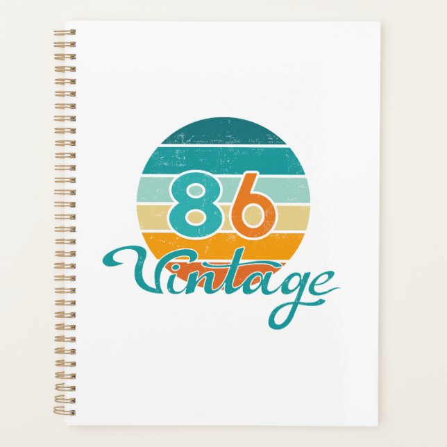 Retro Sunset 86 Vintage Distressed Planer (Vorderseite)