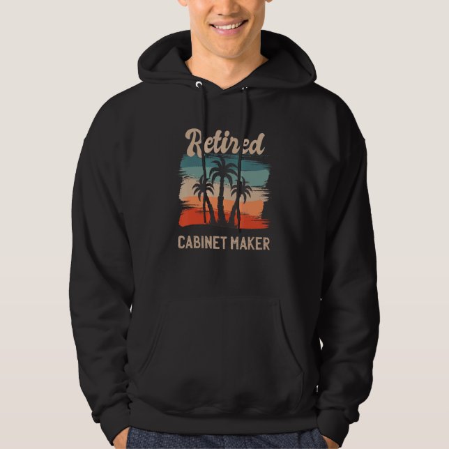 Retro Sunset Beach Rentirement Zitat Renaissance K Hoodie (Vorderseite)
