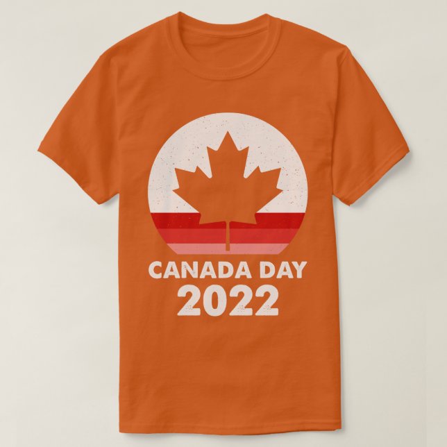 Retro Sunset Canada Day 2022 T-Shirt (Design vorne)