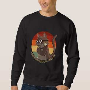 Retro Sunset Cat - Haushalts - Tiger Tier Sweatshirt