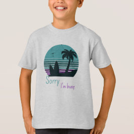 Retro Sunset - Entschuldigung, ich bin beschäftigt T-Shirt