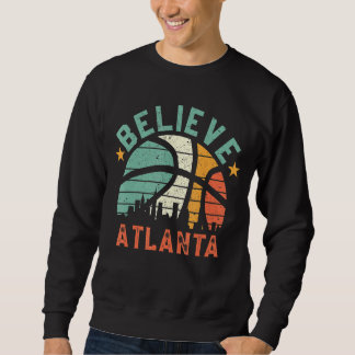 Retro Sunset Glaube Atlanta Basketball B-Ball Cit Sweatshirt