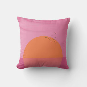 Retro Sunset Kissen