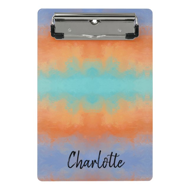 Retro Sunset  Mini Klemmbrett (Vorderseite)