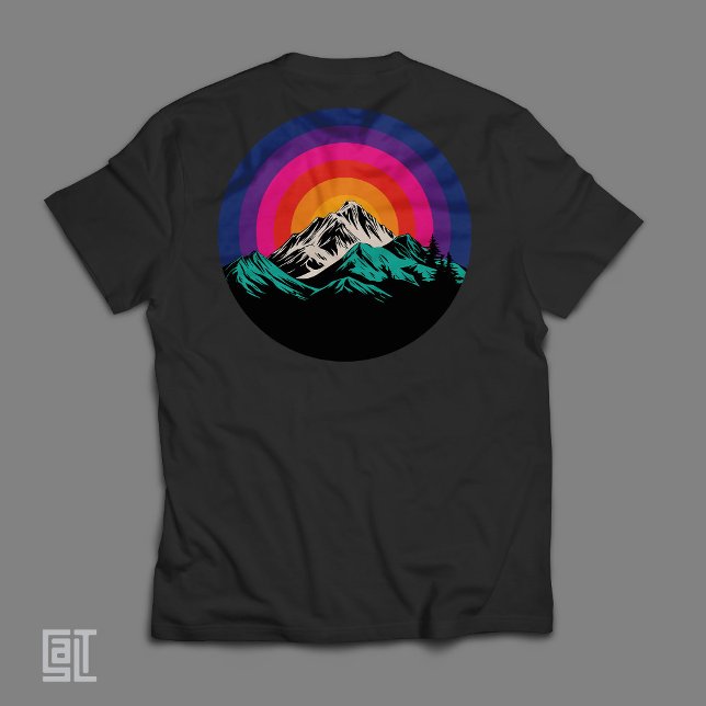 Retro Sunset Mountains T-Shirt (Von Creator hochgeladen)