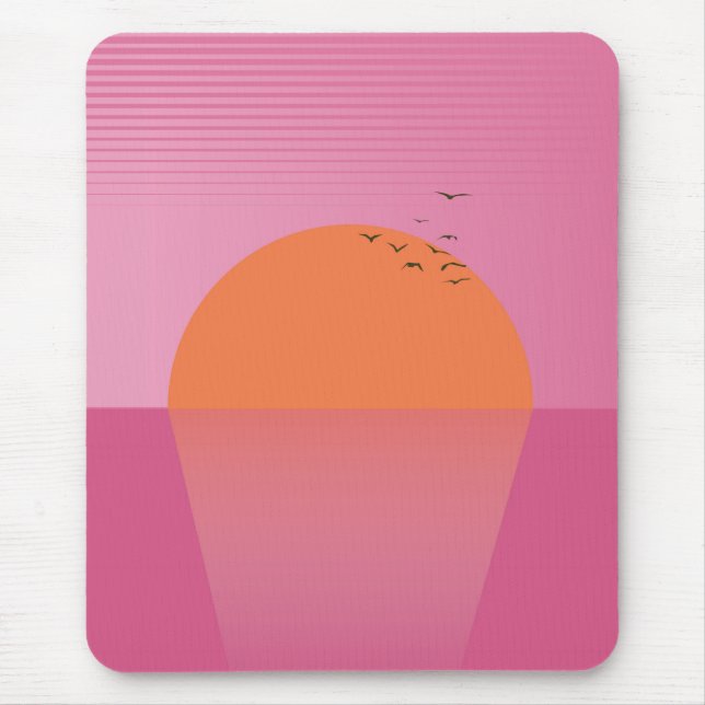 Retro Sunset Mousepad (Vorne)