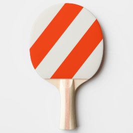 Retro Sunset Orange Drei fette Streifen Tischtennis Schläger