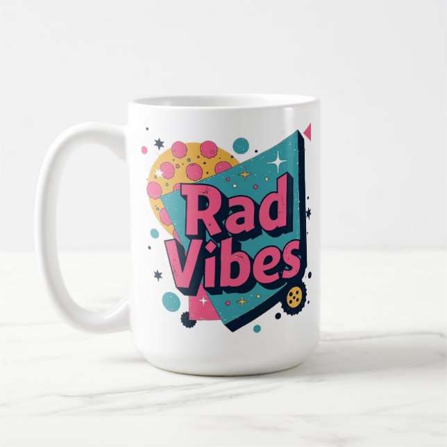 Retro Sunset Palm Tree Tasse (Links)