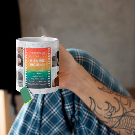 Retro Sunset Photo Mr and Mrs 10th Anniversary Kaffeetasse